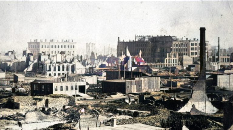 Wielki pożar w Chicago 8 października 1871 roku